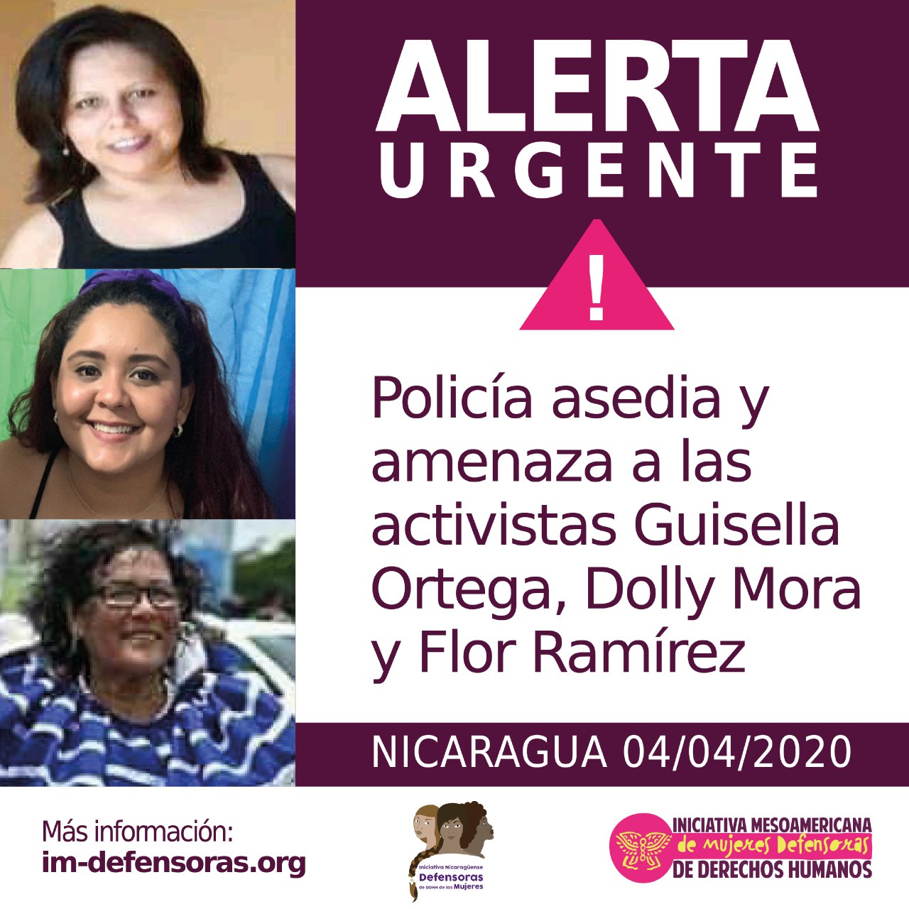 ALERTA urgente Nicaragua 040420