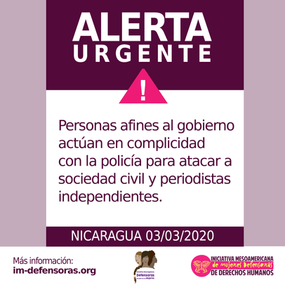 Ataque periodistas sociedad civil Nicaragua