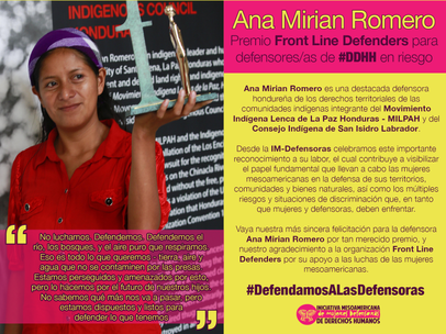 Felicitación Ana Mirian Romero